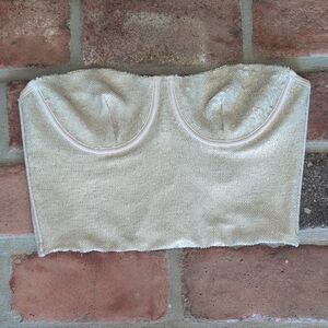 Sequin Strapless Bustier Top